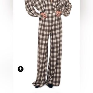 Norma Kamali Plaid Pants